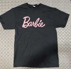 Barbie Short Sleeve T-shirt (Available: Blk or White) (Options: S, M, L, or XL)