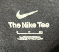 Nike Men’s Black T‑Shirt Bright Orange Graphic Logo Tee Size S