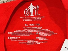 Buddy the Elf OMG Santa Red T Shirt Mens XL NWT