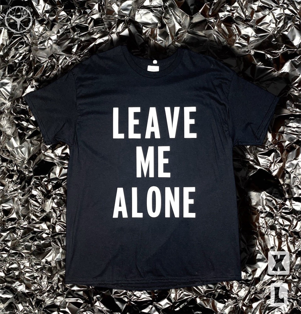 Leave Me Alone Vinyl Black Shirt Size (XL)