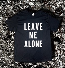 Leave Me Alone Vinyl Black Shirt Size (XL)