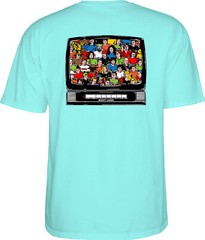 Powell Peralta Bucky Lasek STADIUM Skateboard T Shirt CELADON