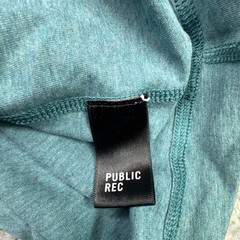 Public Rec Go-To Tee Shirt Mens Small Heather Teal Blue Active Pima Cotton Blend