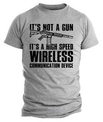 Mens Pro Gun T-shirt It’s Not A Gun It’s A High Speed Wireless Communication