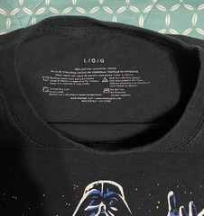 Star Wars Empire Strikes Back Return of the Jedi Graphic Tee Neon Black (Large)