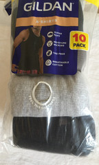 NWT Gildan 10 Pack Of A Shirts TANK T Tee Shirts Men Tagless Black and Gray