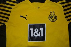 T Shirt Football Borussia Dortmund 2021-2022 Puma Yellow Black Small Haaland 9