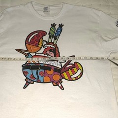 Mr. Krabs Britto Graphic T-Shirt Men’s L White Delta Pro Weight Spongebob Tee
