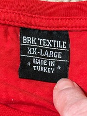 BKG Tshirt Men’s Size XL Shirt Red Iraqigonia Screen Print Mountains
