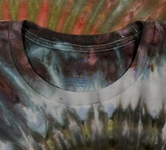 Handmade Ice Tie Dye T-Shirt XL Mens Womens Soft Cotton Red Grey Green Spiral