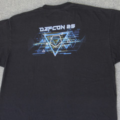 Defcon DEF CON 25 T Shirt XL VTG 2017 Las Vegas Computer Hacker Conference Tech