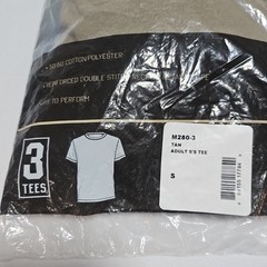 SOFFE Military T-Shirt Lightweight Crew Necks 3 pack Tan (M280-3) Size Small