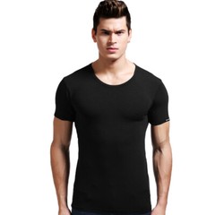 Men’s Short Sleeve Top Tee Modal T-Shirt Round Neck Classic Jerseys Clothing