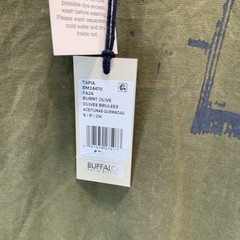 Buffalo David Bitton Men’s T Shirt Tee S Military Green Short Sleeve 100% Cotton