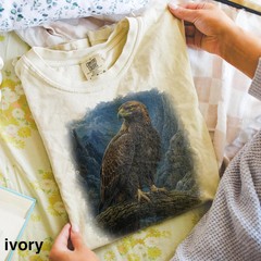 Golden Eagle Moon Comfort Tee Shirt Nature Wildlife Animal Soft