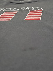 Travis Mathews Patriotic Star Bright USA Charcoal Athleisure Tshirt 2X