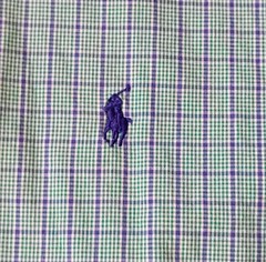 L Ralph Lauren Blake Short-Sleeve Button-Down Shirt Embroidered Blue Pony