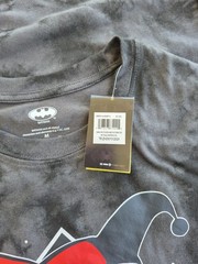 Harley Quinn Front & Joker Back Crew Neck Black T-Shirt – Animated Series Size M