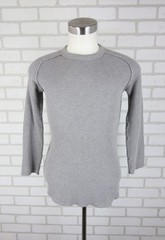 Needles Japan Raglan Thermal Waffle Knit Long Sleeve Small 34″ Chest Grey