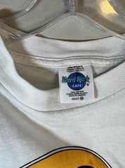 Hard Rock Cafe Las Vegas Tee Shirt Men’s Medium White Logo Travel Short Sleeve