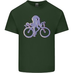 A Cycling Octopus Funny Cyclist Bicycle Mens Light Cotton T-Shirt