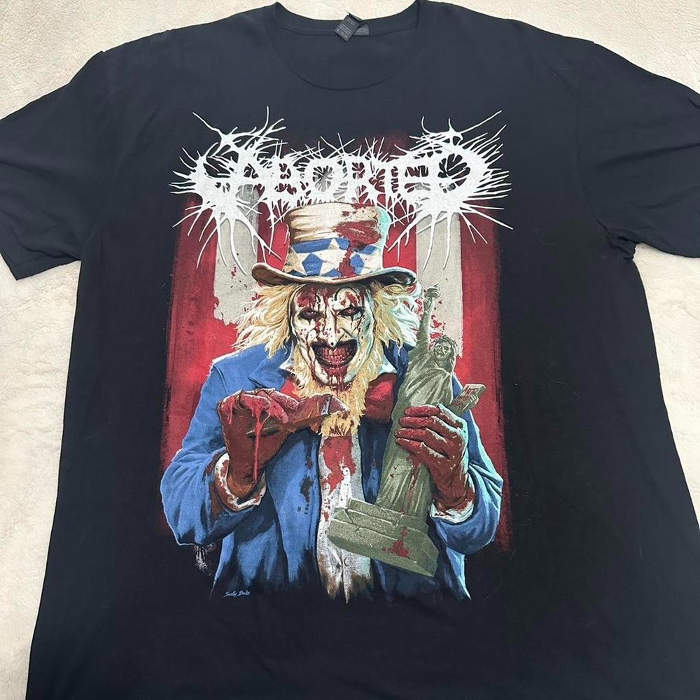 Aborted spring 2025 tour shirt all size VK07932