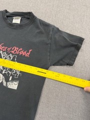 Vintage 3 Inches Of Blood T-Shirt Mens Small Black Metal Band Tee Distressed