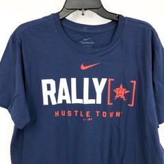 NIKE Mens Houston Astros Rally Home Graphic T-shirt Medium Chattanooga Blue NWT