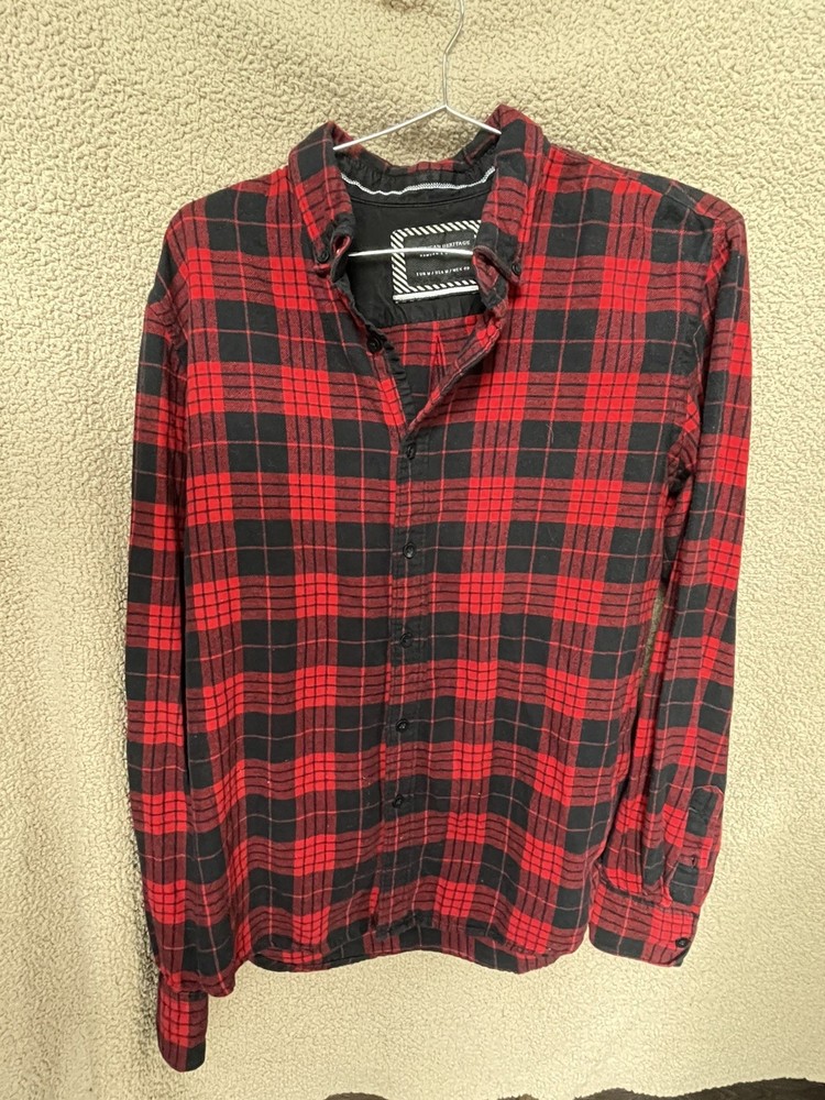 AMERICAN HERITAGE Flannel Shirt, Men’s Size M, Pre-owned, 100% Cotton.