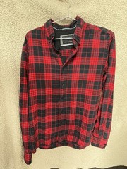 AMERICAN HERITAGE Flannel Shirt, Men’s Size M, Pre-owned, 100% Cotton.
