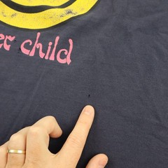 Vtg 90s Flower Child Smiley Face T Shirt Men XL Peace Sign Hippie Tee Streetwear