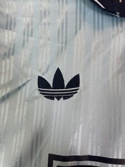 Adidas Originals Oasis Jacquard Jersey Mens Medium Blue Striped Soccer Shirt NWT