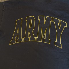 Vintage 90s Soffe US Army T Shirt Mens Large Black Tee Double Sided USA