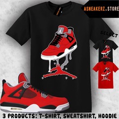 Tee Shirt Matching AJ 4 Toro Bravo 2026 Match Sneaker Drip Dripping 4s T-Shirt