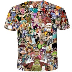 Anime Manga T-Shirt Cartoon Double-Sided Unisex Adult Size Large Medium Small