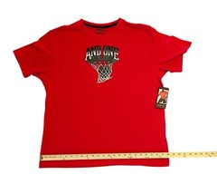 NEW With Tags AND1 Basketball Retro Style Red Graphic T-Shirt Men’s XL