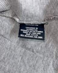 LARGE Mens HALSEY 44 San Miguel Fog Grey White Pima Stripe Tee Tshirt LG Shirt