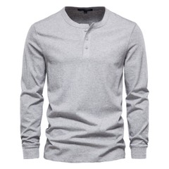 Zonbailon men’s long sleeve solid color crew neck bottomed shirt soft Winter