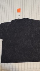 YoungLA 4116 Floral Skull Tee Men’s Medium Black Mineral Wash Skeleton Crow NWT