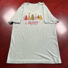 Festive Minimalist Mint Green Christmas Tee Bundle Pack Cotton Blend (Medium)