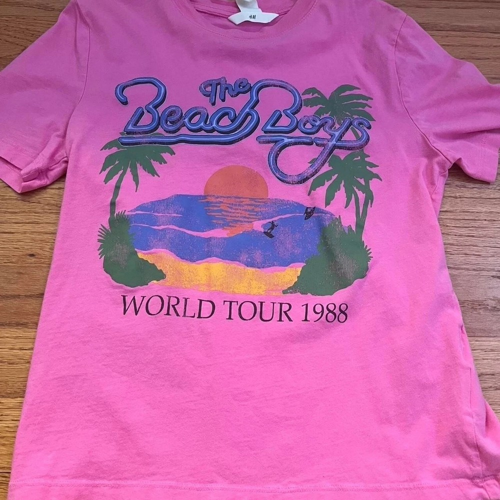 Vintage The Beach Boys World Tour 1988 short sleeve classic shirt S-5XL