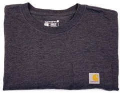 Carhartt K87 Loose Fit Short Sleeve Heavy Weight Pocket Tee XL Charcoal Gray