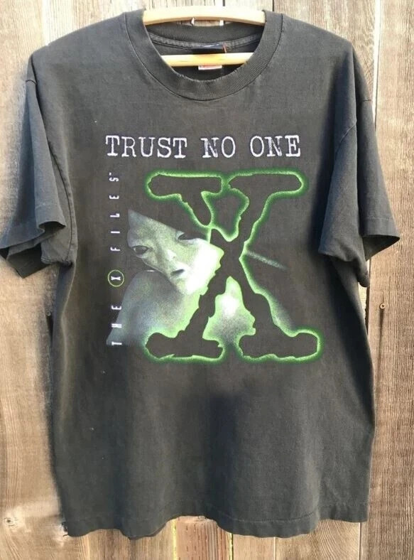 The X Files Trust No One short sleeve charcoal color Tshirt S-5XL BS951