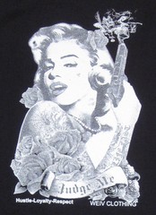 Marilyn Tank Top Rose Gun Hustle Tattoo Art Vest Tee Adult Men New