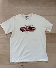 RRL Double RL Ralph Lauren Cream Cotton T shirt Mens size Medium