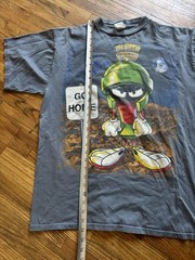 Marvin the Martian Vintage 90s Go Home Looney Tunes Gray 1997 T-Shirt Men’s XL