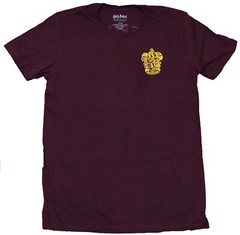 Harry Potter Adult New T-Shirt – Gryffindor Lapel Quidditch Crest Back