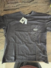 Gap Mad Happy Gray Cotton Men’s Short Sleeve Pocket Logo T-Shirt Size M