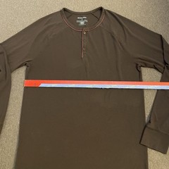 Tommy John Shirt Men Medium Black Henley Pullover Stretch Comfort Long Sleeve