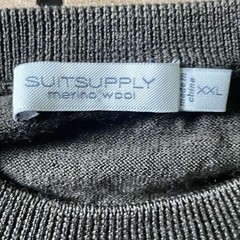 Suitsupply Shirt Mens Medium Olive Green Merino Wool Crew Neck Ribbed Knit